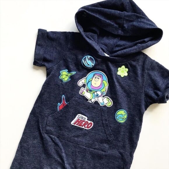 Disney Buzz Lightyear hooded romper EUC 6-12m - Picture 2 of 4